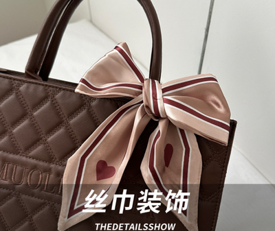 Korean Style Gentle Temperament Silk Scarf Handbag_img_6