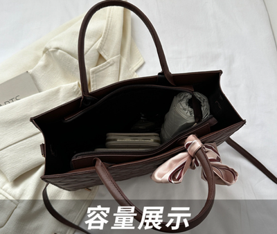 Korean Style Gentle Temperament Silk Scarf Handbag_img_8