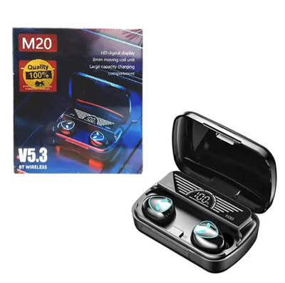 M20 Tws Wireless Earbuds With Noise Cancelling Feature - Bluetooth Headphone_img_1