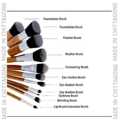 Bamboo Professional Makeup Brush Set 11 Pcs_img_2