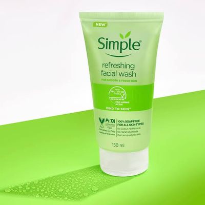 Simple Kind To Skin Refreshing Facial Wash Gel 150ml_img_0
