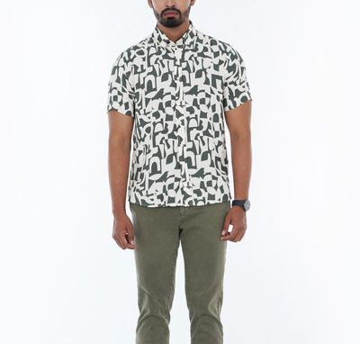 Lightweight Viscose Short Sleeve Button-Up Casual Men Half Shirt | Palli_img_2