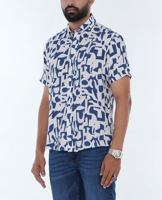 Lightweight Viscose Short Sleeve Button-Up Casual Men Half Shirt | Palli_img_3