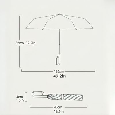 BMW Umbrella 12 Ribs (36K)-( Triple Bone)- Fully Automatic (Open and Close) Umbrella for Men Women Large Folding Windproof Umbrella_img_6