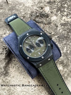 HUBLOT CLASSIC FUSION BLACK CASE GREEN BELT GREEN DIAL_img_0