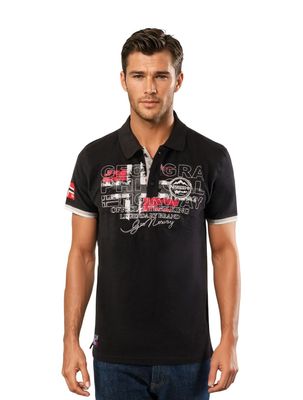 Short-sleeved polo shirt Black_img_0
