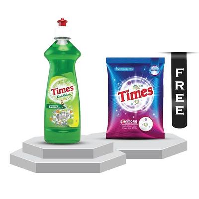 Buy Times Dish Wash + Times Detergent(Super) 1ps free_img_0