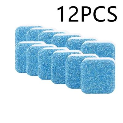 12Pcs Washing Machine Cleaner Deep Cleaning Descale Tablet Remove Stains Cleaning Tablets for All Washing Machines_img_1