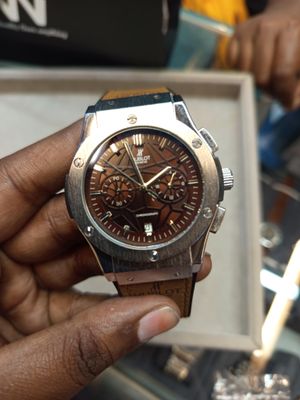 hublot spider silver case brown dial brown belt_img_0
