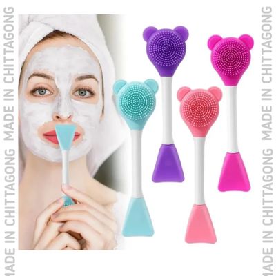 Double Side Face Mask Brush - Facial Mask Cleaning Soft Brush_img_4