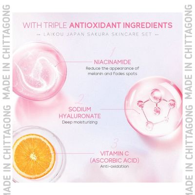 Laikou Japan Sakura Skincare Set (5 Pcs)_img_4