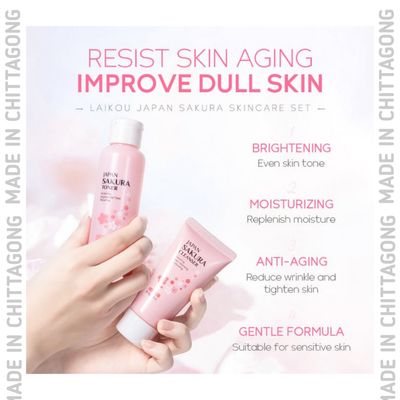 Laikou Japan Sakura Skincare Set (5 Pcs)_img_5