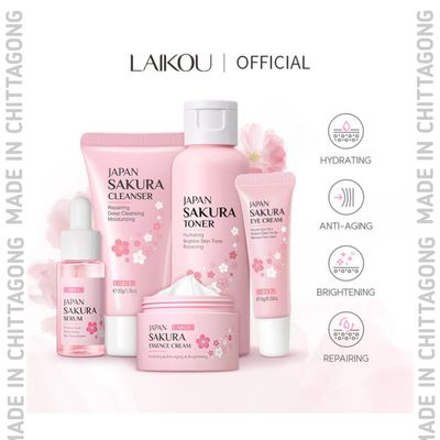 Laikou Japan Sakura Skincare Set (5 Pcs)_img_7