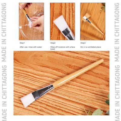 Professional Facial Face Mask Brushes Mud Mask Mixing Brush Skin Care Cosmetic Tool with Wooden Handle Women Facial Care Tool_img_1