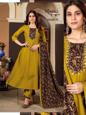 Embroidered Indian Reyon Women Dress_img_0