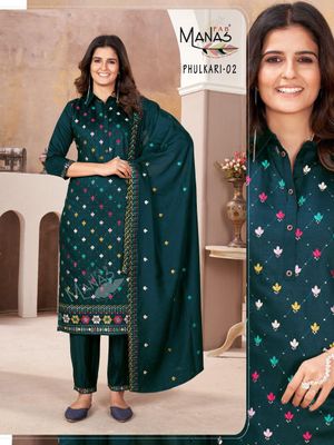 Embroidered Reyon Fabrics Indian Women Dress_img_0