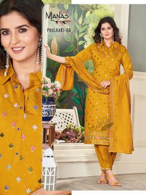 Embroidered Reyon Fabrics Indian Women Dress_img_4