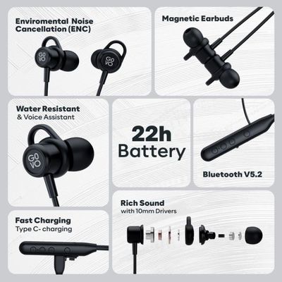 GOVO GoKixx 621 Wireless Neckband- Black ._img_1