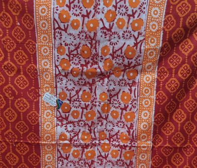 Batik Floral Print Casual Wear [Orange]_img_3