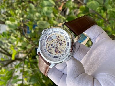 Patek Auto New Stone Brown Belt Silver Case_img_0