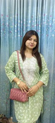 Fashionable Bag, Stylish Ston Watch & 2 Piece Fashionable Kurti Complete Set_img_2