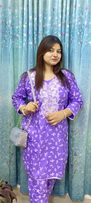 Hijabi Purse Bag, Stylish Ston Watch & 2 Piece Fashionable Kurti Premium Complete Set_img_3