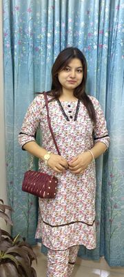 Hijabi Purse Bag, Stylish Ston Watch & 2 Piece Fashionable Kurti Complete Fashion Set_img_0