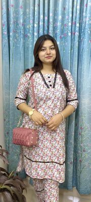 Hijabi Purse Bag, Stylish Ston Watch & 2 Piece Fashionable Kurti Complete Fashion Set_img_1