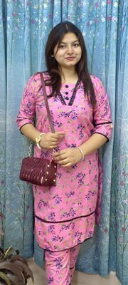 Hijabi Purse Bag, Stylish Ston Watch & 2 Piece Fashionable Kurti Complete Fashion Set_img_6