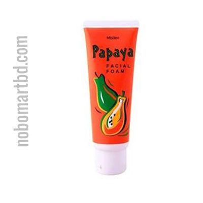 Mistine Papaya Enzymes Extract Whitening Facial Foam Face Wash Cleanser_img_0
