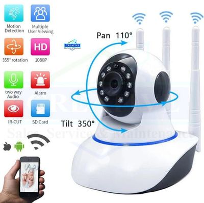 3 Antenna V380 2MP Full HD WIFT IP Camera - Q5Y 360 Degree Two-way Voice Camera_img_3