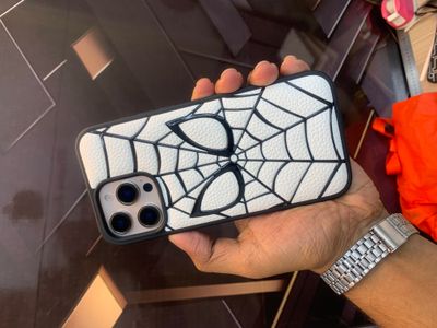 Luxury Embossing S-Spider-Man 3D Leather Phone Case_img_1