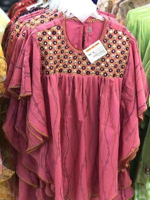 Baby Girl Eid Dress - Green & Gold Embroidered Frock - Palli পল্লী_img_4