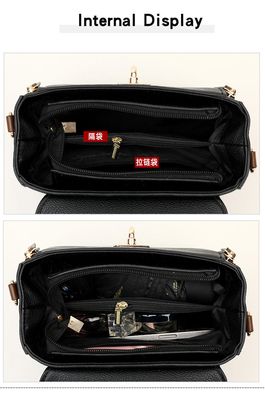 Fashion Shoulder For Women Ladies Crossbody Hand Bags Luxury Purses And Handbags New (Black)_img_4
