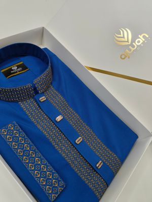 Royal Blue – Embroidered Premium Panjabi_img_2