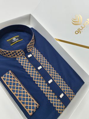 Regal Blue – Embroidered Royal Panjabi_img_1