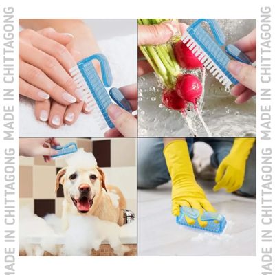 Nail Cleaning Brushes Cleaner Scrubbing Kit Pedicure for Toes and Nails Manicure_img_4