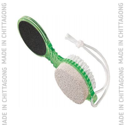 4 Step Pedicure Paddle Multi-use Foot Care Brush Pumice Scrubber Scraper_img_1