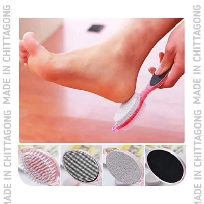 4 Step Pedicure Paddle Multi-use Foot Care Brush Pumice Scrubber Scraper_img_4