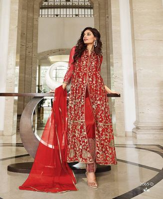Semi –Embroidery & Sequence Work Party dress_img_1