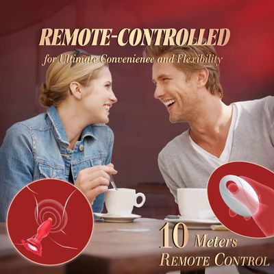 LED 360° Rotation Anal Plug Vibrator Man Prostate Massager Women Remote Control Butt Plug Gay Rear Anus Rose Sex Toys for Couple_img_1