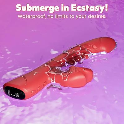 4 in 1 Tongue Licking Clitoral Vibrator with 9 Flapping & 8 Biting Vibration Modes G Spot Stimulator Dildo Sex Toys for Women 18_img_1