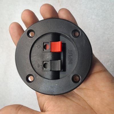 2-pole round speaker terminal cup, used for connecting speaker wires to a speaker box or enclosure_img_1