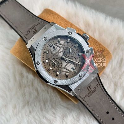 Hublot | Leather Belt | SS Body | Grey Blet_img_3