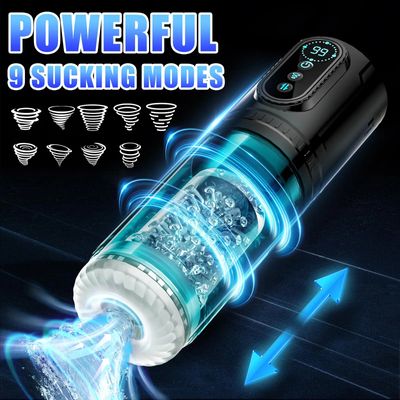 Telescopic Sucking Masturbator for Men Rotating Blowjob Masturbation Cup Real Vagina Pocket Pussy Penis Pumps Sex Toys for Adult_img_5
