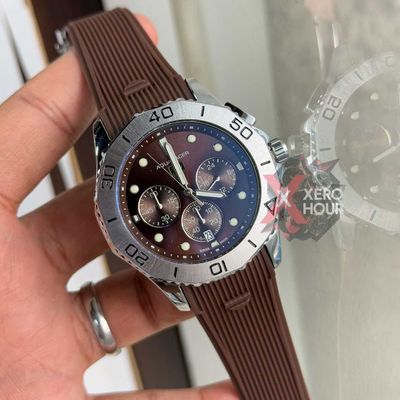 Tag heuer Aquaracer || Silicon Strap |SS Body | BROWN_img_0
