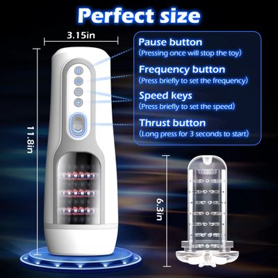 Automatic Male Masturbator 4D Realistic Vagina Pocket Pussy Masturbation Telescopic Rotation Sex Toys for Men Adult Products 18+_img_2