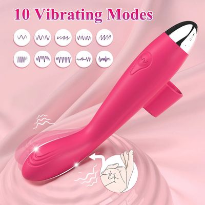 Finger Wearable G Spot Vibrator Sex Toys for Women 10 Powerful Swinging Vibrating Bullet Massager Anal Clit Sexual Pleasure Tool_img_5
