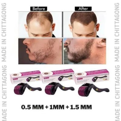 Derma Roller Micro Needle for Hair, Beard Growth and Facial Skin Therapy - 0.25mn_img_4