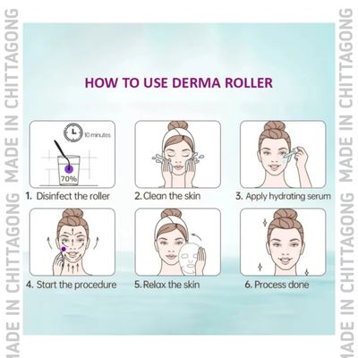 Derma Roller Micro Needle for Hair, Beard Growth and Facial Skin Therapy - 0.25mn_img_5